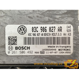 ENGINE BOSCH MED17.5.5 0261S06492 VOLKSWAGEN POLO GTI V (6R) 1.4 TSI 132KW 180HP CAVE 03C906027AR SW 9239