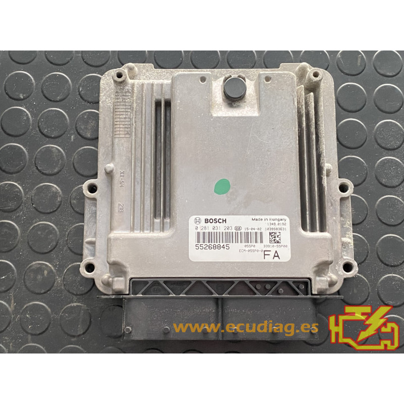 ECU MOTOR BOSCH EDC17C69-3.32 0281031203 SUZUKI VITARA II 1.6 DDIS 88KW 120CV 33910-55P00 FIAT 55268845 FA