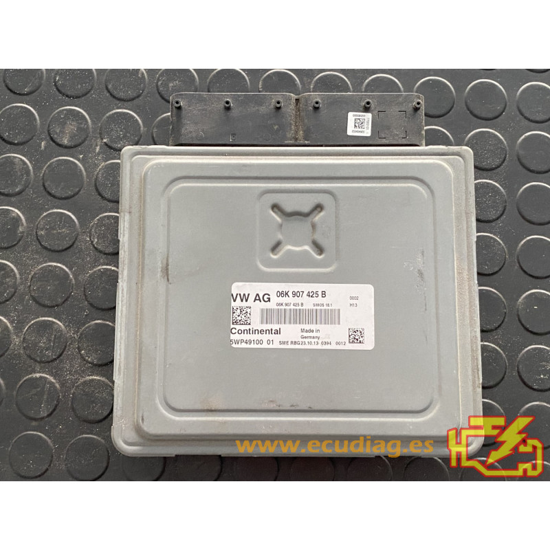 ENGINE ECU CONTINENTAL SIMOS 18.1 5WP49100 VAG 06K907425B