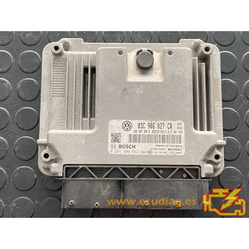 ECU BOSCH MED17.5.5 0261S06642 VW TOURAN II 1.4 TSI 140CV 03C907309B SW 03C906027CR 1669 1037518324 - CON INMOVILIZADOR ANULADO ECU BOSCH MED17.5.5 0261S06642 VW TOURAN II 1.4 TSI 140CV 03C907309B SW 03C906027CR 1669 1037518324 - CON INMOVILIZADOR ANULADO