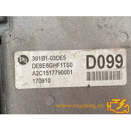 ECU MOTOR / CAMBIO CONTINENTAL SIM2K-253 A2C1517790001 KIA NIRO 1.6 GDI HIBRIDO 391B1-03DE5 391A5-03DE5