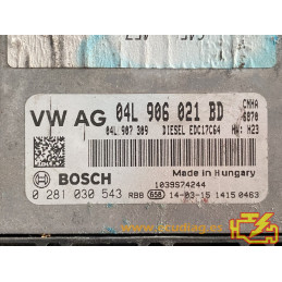 ECU BOSCH EDC17C64-2.2 0281030543 AUDI A6 IV (4G) 2.0 TDI 140KW 190CV L4 16V CNHA 04L907309 / SW 04L906021BD 8244 - 1037548914