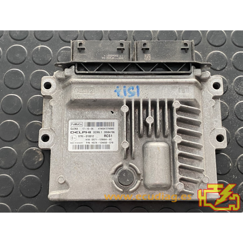 ENGINE ECU DELPHI DCM6.1 28584796 FORD MONDEO 2.0 TDCI 110KW 150HP HS7A-12A650-CFB HW DS71-12B684-XC RCS1