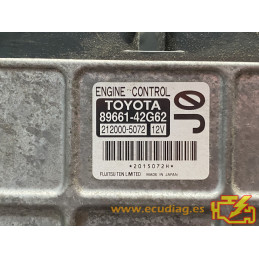 ENGINE ECU MOTOR FUJITSU 212000-5072 TOYOTA RAV4 2.2 D4D 89661-42G62 J0