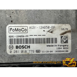 ECU MOTOR BOSCH EDC17CP42-3.20 0281018779 FORD S-MAX 2.2 TDCI 147KW 200CV KNWA AG91-12A650-PP / SW AG91-14C275-BC - 1037530714