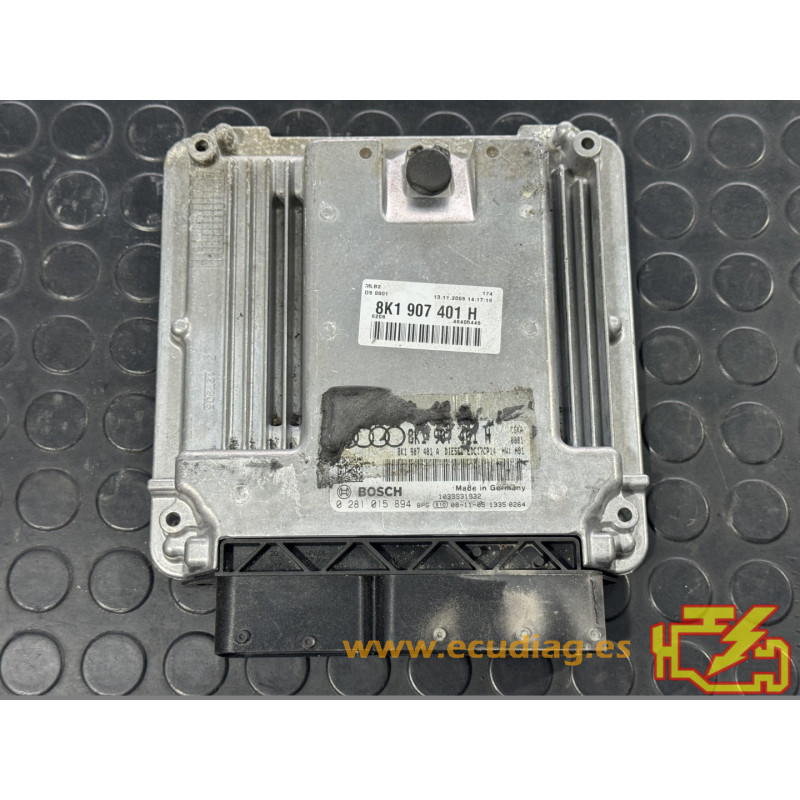 ENGINE ECU BOSCH EDC17CP14-3.41 0281015894 AUDI A5 2.7 TDI 190HP CGKA 8K1907401A 8K1907401H / SW 8K1907401K 0008 - 1037516657