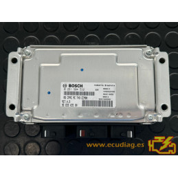 ENGINE ECU BOSCH ME7.4.9 0261S04532 CITROEN C4 1.6i 80KW 110HP 9665903580 - WITH DISABLED IMMOBILIZER (IMMO OFF)