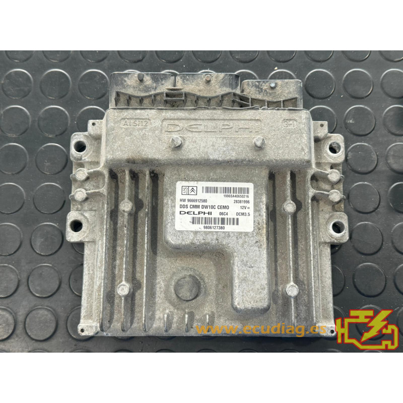 ENGINE ECU DELPHI DCM3.5 28381996 PSA HW 9666912580 9806127380