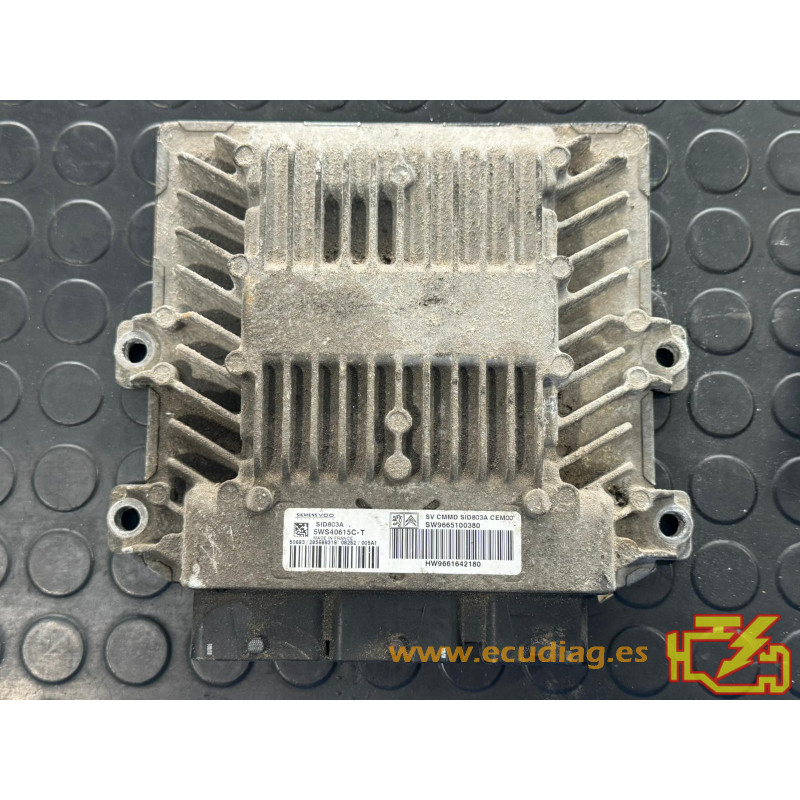 ECU SIEMENS VDO SID 803A 5WS40615C-T JUMPY / EXPERT / SCUDO 2.0 HDI 120HP HW 9661642180 / SW 9665955880 - WITH IMMO OFF