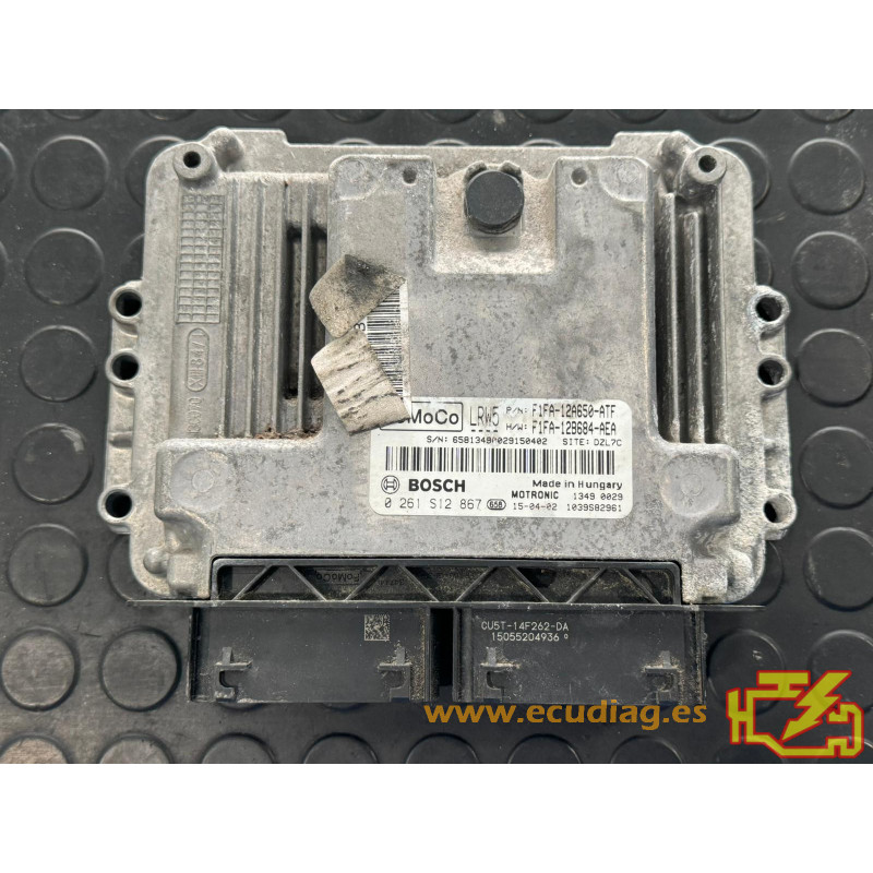 ECU MOTOR BOSCH MED17.0.1 0261S12867 FORD FOCUS III 1.0i ECOBOOST F1FA-12A650-ATF F1FA-12B684-AEA LRW5