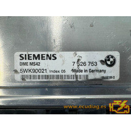 ECU MOTOR SIEMENS MS42 5WK90021 BMW 7526753