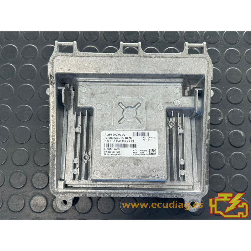 ECU MOTOR CONTINENTAL SIM266 5WK90981 MERCEDES W245 A2669000200 HW A0024463040