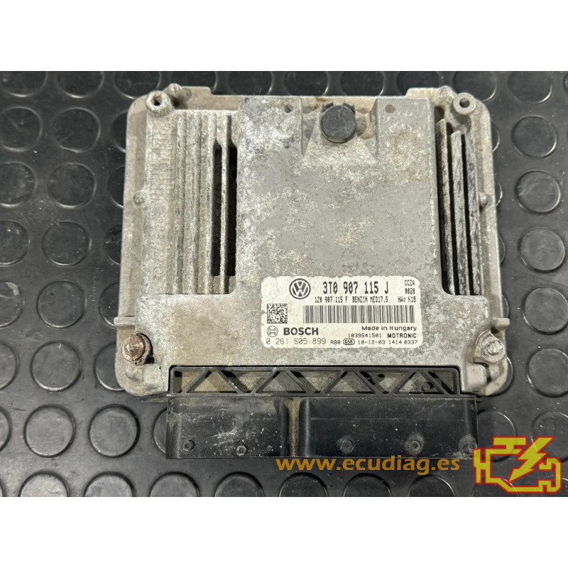 ENGINE ECU BOSCH MED17.5 0261S05899 SKODA SUPERB II (3T) 2.0 TSI 147KW 200HP CCZA 1Z0907115F / SW 3T0907115J 0030