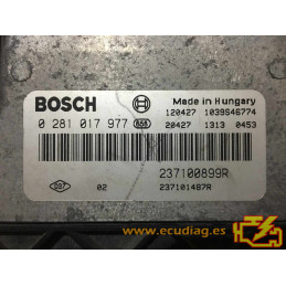 ECU BOSCH EDC17C11-3.4 0281017977 RENAULT MASTER III 2.3 DCI 237100899R 237101487R / SW 237101888R - 1037518204 - VIRGEN