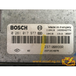 ECU BOSCH EDC17C11-3.4 0281017977 RENAULT MASTER III 2.3 DCI 237100899R 237101487R / SW 237101572R - 1037514576 - VIRGEN