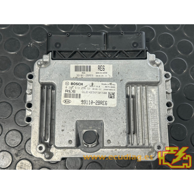 ECU BOSCH MED17.9.8 0261S13256 KIA CEED 1.6 GDI 135CV 39110-2BRE6 / SW GGJD-GE56FS01600 - 10SW012725 - CON INMOVILIZADOR ANULADO