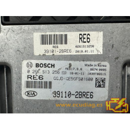 ECU BOSCH MED17.9.8 0261S13256 KIA CEED 1.6 GDI 135HP 39110-2BRE6 / SW GGJD-GE56FS01600 - 10SW012725 - WITH DISABLED IMMOBILIZER