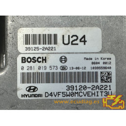 ECU BOSCH EDC17C08-5.25 0281019573 HYUNDAI i40 I 1.7 CRDI 100KW 136HP D4FD 39120-2A221 / SW D4VF5W0MCVEHIA3U - 1037526045