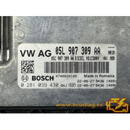 ECU MOTOR BOSCH MD1CS004 0281039430 VAG 05L907309AA