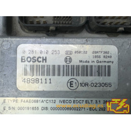 ECU MOTOR BOSCH EDC7C1 0281010253 IVECO 4898111