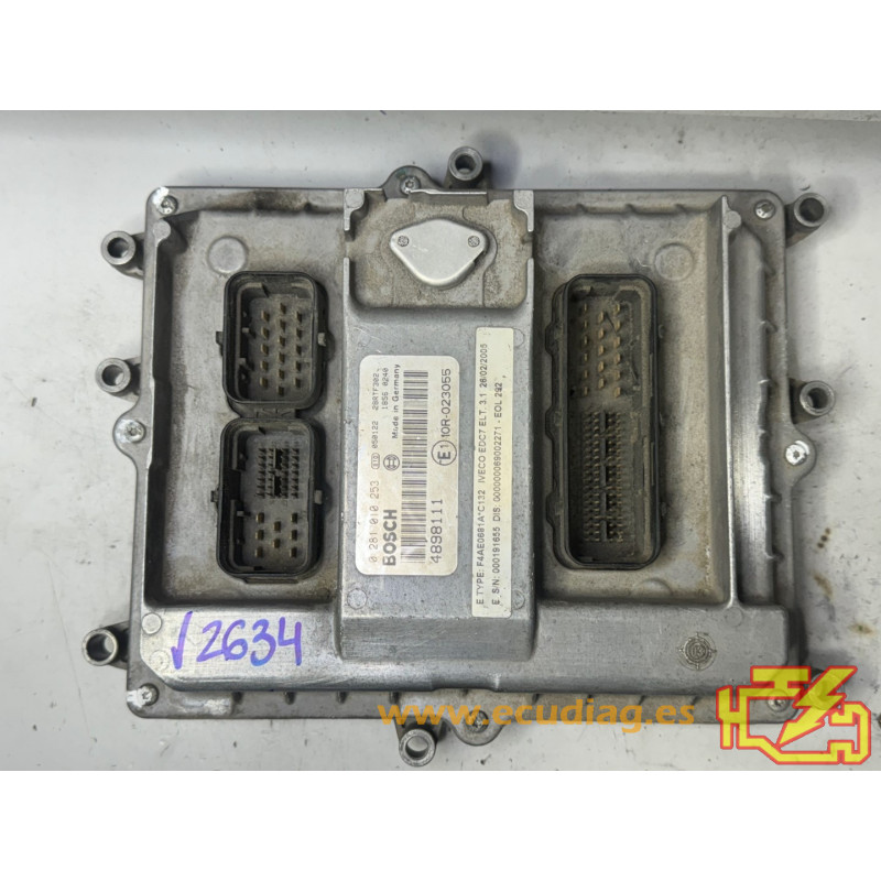 ECU MOTOR BOSCH EDC7C1 0281010253 IVECO 4898111