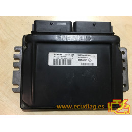 ECU SIEMENS SIRIUS 32N S110138000B RENAULT MEGANE I 1.4i 8200059086 8200044437 - / SW 8200108408 - WITH DISABLED IMMOBILIZER