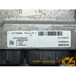 ECU CONTINENTAL SID321 A3C0078480201 RENAULT MASTER III 2.3 DCI 237103906S 237103907S