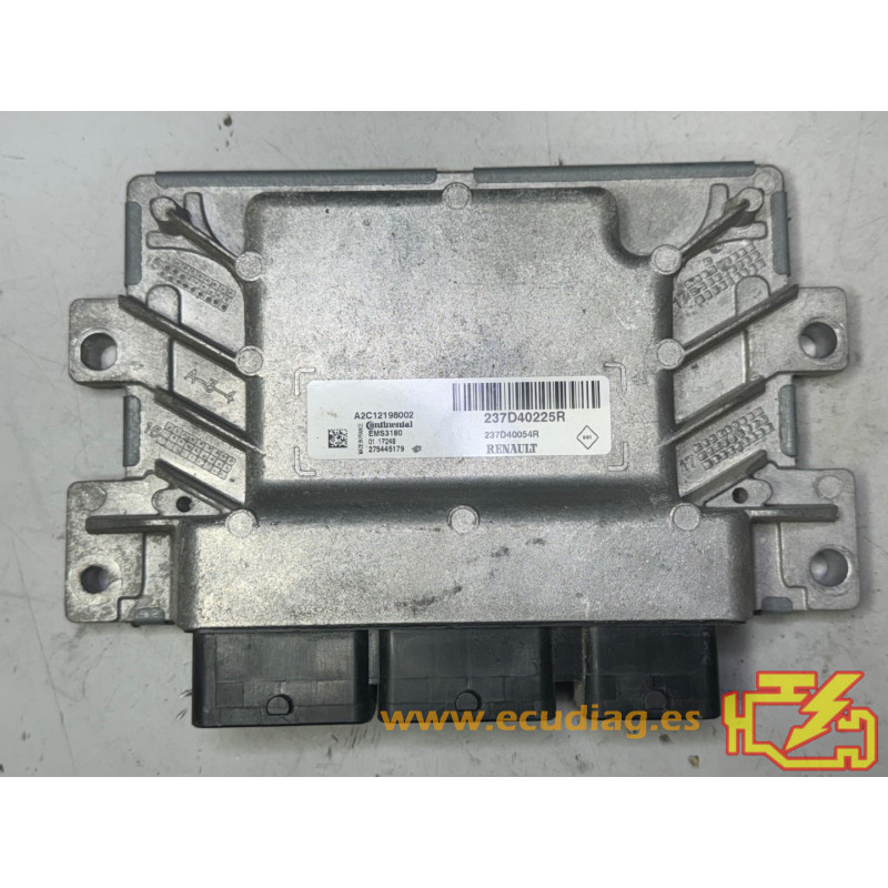 ECU CONTINENTAL EMS3180 A2C12198002 RENAULT ZOE I ELECTRIC 65KW 88HP 237D40054R 237D40225R