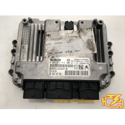 ECU BOSCH EDC16C34-4.11 0281013872 CITROEN C4 1.6 HDI 110HP 9664843780 / SW 9666126180 - 1037395374 - WITH DISABLED IMMOBILIZER