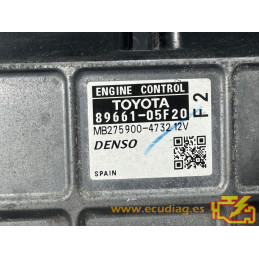ECU DENSO MB275900-4732 TOYOTA AVENSIS III (T27) 2.0 D4D 91KW 123HP 89661-05F20 - WITH DISABLED IMMOBILIZER (IMMO OFF)