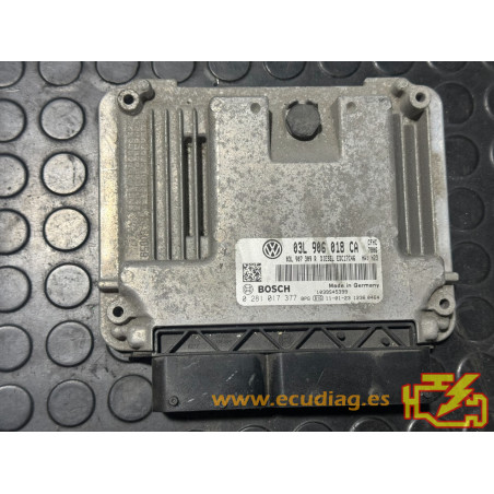 Calculateur Moteur BOSCH Pour Volkswagen Touran II 2.0L TDI - Réf 03L907309R - Occasion, Légèrement Abîmé