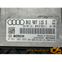 ECU BOSCH MED17.1 0261S04865 AUDI A4 III (8K) 2.0 TFSI 133KW 180HP 8K2907115S / SW 8K2907115S 0002 - 1037502740
