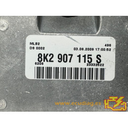 ECU BOSCH MED17.1 0261S04865 AUDI A4 III (8K) 2.0 TFSI 133KW 180HP 8K2907115S / SW 8K2907115S 0002 - 1037502740