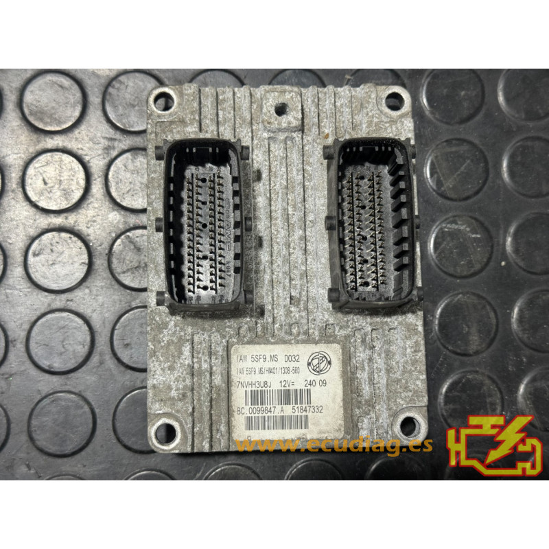 ECU MAGNETI MARELLI IAW 5SF9.MS BC.0099847.A FIAT 500 II 1.2i 51KW 70CV 51847332 - VIRGEN ECU MAGNETI MARELLI IAW 5SF9.MS BC.0099847.A FIAT 500 II 1.2i 51KW 70CV 51847332 - VIRGEN