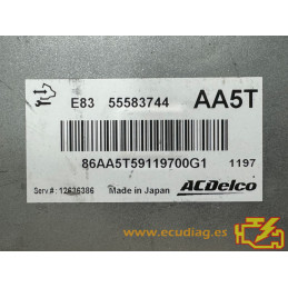 ECU ACDELCO HITACHI E83 12636386 OPEL CORSA IV (D) 1.4i 74KW 100CV 55583744 AA5T - VIRGEN