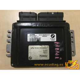 ECU SIEMENS EMS2 S118012001N MINI I (R50) 1.6i 66KW 90CV 12147527610-01 - CON INMOVILIZADOR ANULADO (INMO / IMMO OFF)