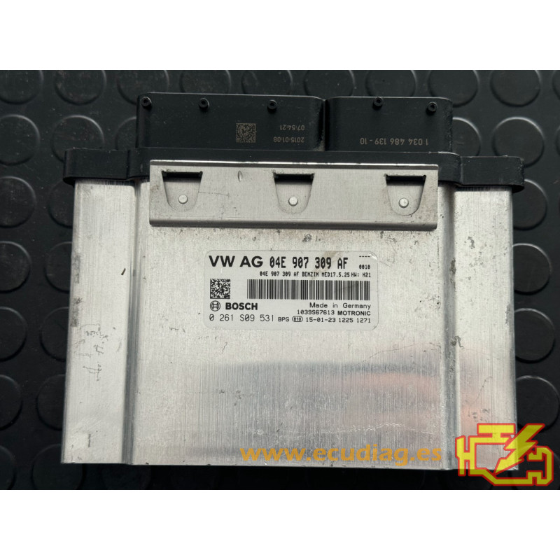 BOSCH MED17.5.25 0261S09531 SEAT LEON III (5F) 1.2 TSI 81KW 110CV 04E907309AF / SW 04E906027CJ 7798 - 1037543781 BOSCH MED17.5.25 0261S09531 SEAT LEON III (5F) 1.2 TSI 81KW 110CV 04E907309AF / SW 04E906027CJ 7798 - 1037543781