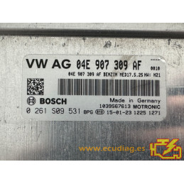 BOSCH MED17.5.25 0261S09531 SEAT LEON III (5F) 1.2 TSI 81KW 110CV 04E907309AF / SW 04E906027CJ 7798 - 1037543781