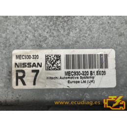 ECU HITACHI NISSAN QASHQAI I 2.0i 104KW 141CV MEC930-320 B1 8X09 R7