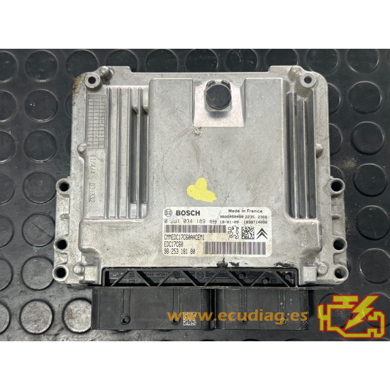BOSCH EDC17C60-3.10 0281034189 PSA 9825318180 / SW 9692917180 - 10SW024977 - WITH DISABLED IMMOBILIZER BOSCH EDC17C60-3.10 0281034189 PSA 9825318180 / SW 9692917180 - 10SW024977 - WITH DISABLED IMMOBILIZER