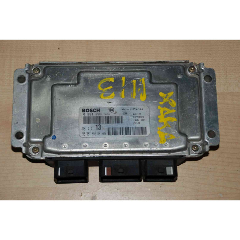 ECU MOTOR BOSCH ME7.4.4 0261206606 PSA 9638765980 - CON INMOVILIZADOR ANULADO (INMO / IMMO OFF)