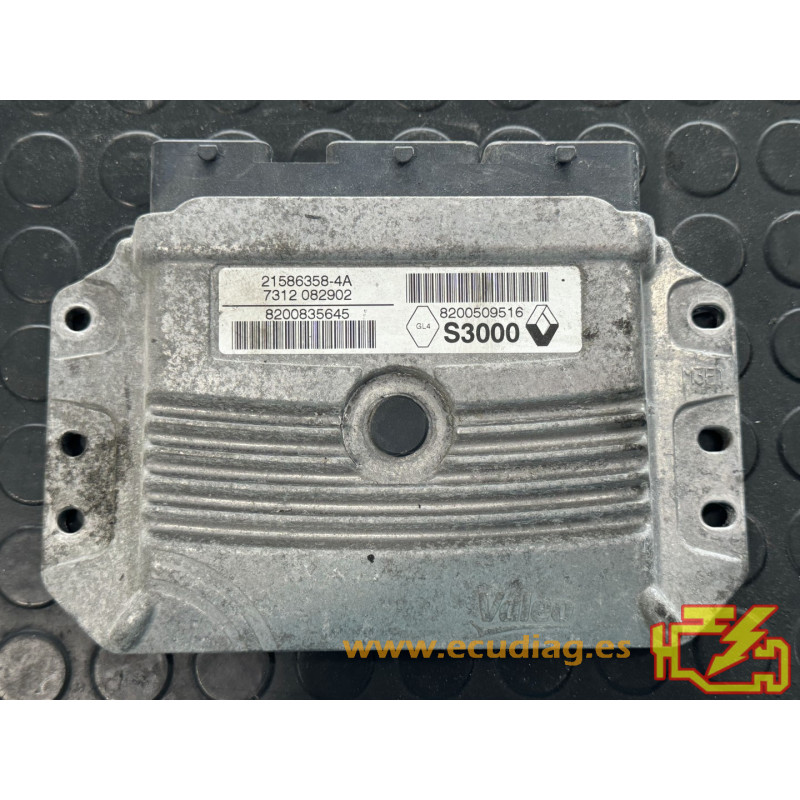 ECU SAGEM S3000 21586358-4A RENAULT MEGANE II 1.6i 83KW 115CV K4M 8200509516 8200835645 - VIRGEN AUTOCODIFICABLE ECU SAGEM S3000 21586358-4A RENAULT MEGANE II 1.6i 83KW 115CV K4M 8200509516 8200835645 - VIRGEN AUTOCODIFICABLE