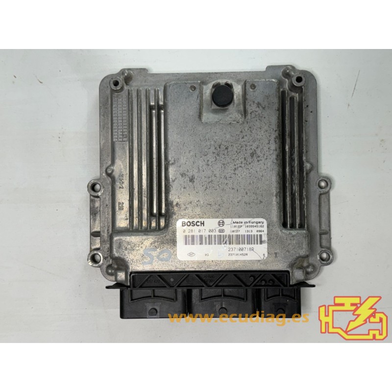 ECU BOSCH EDC17C11-3.30 0281017003 RENAULT TRAFIC II 2.0 DCI 15CV 237101452R 237100718R / SW 237101483R - 1037532148 - VIRGEN