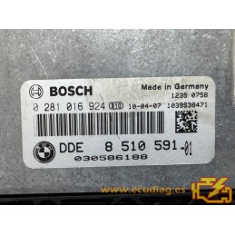 BOSCH EDC17CP02-3.13 0281016924 BMW E84 X1 I 2.0D 130KW 177CV 8510591 / SW 8510701 - 1037504298