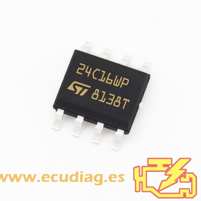 EEPROM MEMORY ST M24C16-WMN6TP (24C16WP) 16Kbit SOIC8 EEPROM MEMORY ST M24C16-WMN6TP (24C16WP) 16Kbit SOIC8