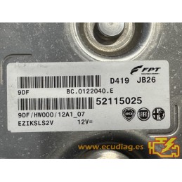 ECU MAGNETI MARELLI MJD 9DF.A6 BC.0122040.E FIAT DUCATO III 2.3 JTD 130KW 180CV F1AGL411B AT 52115025 52128455 / SW 4L43A628