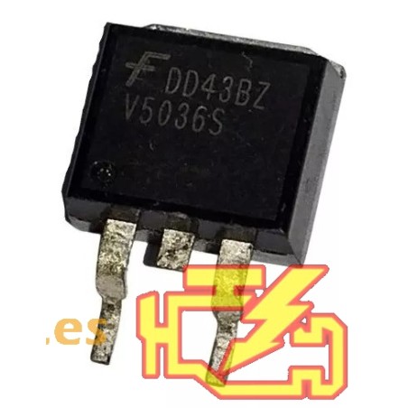 Lot 5 Pièces Composant électronique V503gs / Isl9v5036s3s Circuito
