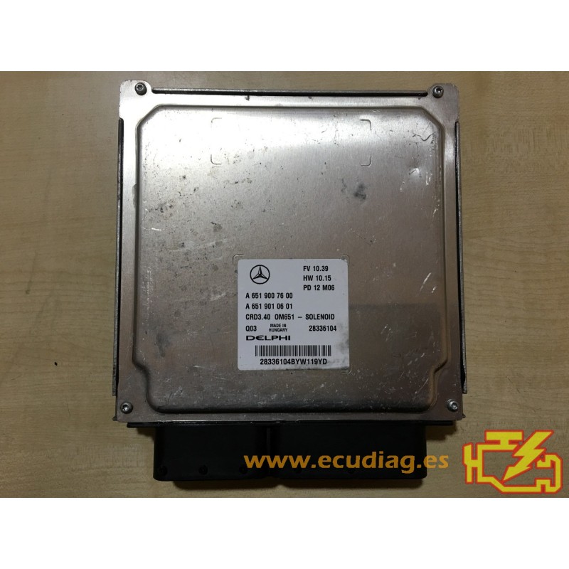 ENGINE ECU DELPHI CRD3.40 28336104 MERCEDES A6519007600 A6519010601 ENGINE ECU DELPHI CRD3.40 28336104 MERCEDES A6519007600 A6519010601