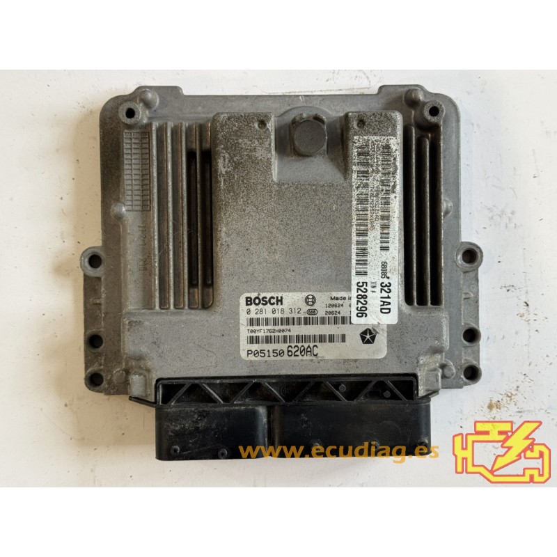 ECU BOSCH EDC17C49-3.82 0281018312 FIAT FREEMONT I 2.0 JTD 125KW 170CV P05150620AC / SW 1037516762 ECU BOSCH EDC17C49-3.82 0281018312 FIAT FREEMONT I 2.0 JTD 125KW 170CV P05150620AC / SW 1037516762