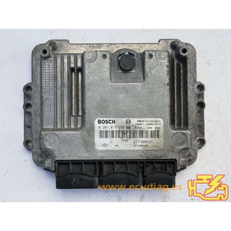 ECU BOSCH EDC16C36-5.1 0281015798 RENAULT MEGANE III 1.9 DCI 96KW 130HP 237100055R 237100870R / SW 1037527644 ECU BOSCH EDC16C36-5.1 0281015798 RENAULT MEGANE III 1.9 DCI 96KW 130HP 237100055R 237100870R / SW 1037527644